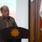 Wakil Rektor UMY Bidang Pendidikan, Kewirausahaan, dan Alumni saat memberikan sambutan dalam acara bedah buku di UMY