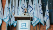 Jihan Nurlela memberikan sambutan dan arahan dalam acara konsolidasi DPP APINDO Lampung di Bandarlampung.